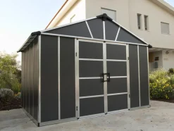 - Canopia |Yukon 3.3 x 2.7 Gerätehaus, anthrazit ^ PALRAM