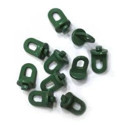 Gewächshaus Hybrid Grün+ 4x Schwerlastregal und Gewächshaus-Clips in cm 186x185x208 (LxBxH) ^ PALRAM