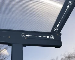 Terrassenüberdachung Sierra versch. Ausführungen ^ PALRAM Outlet