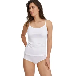CALIDA Panty Essential Cotton Low Cut Damen Slip Weiß Hot