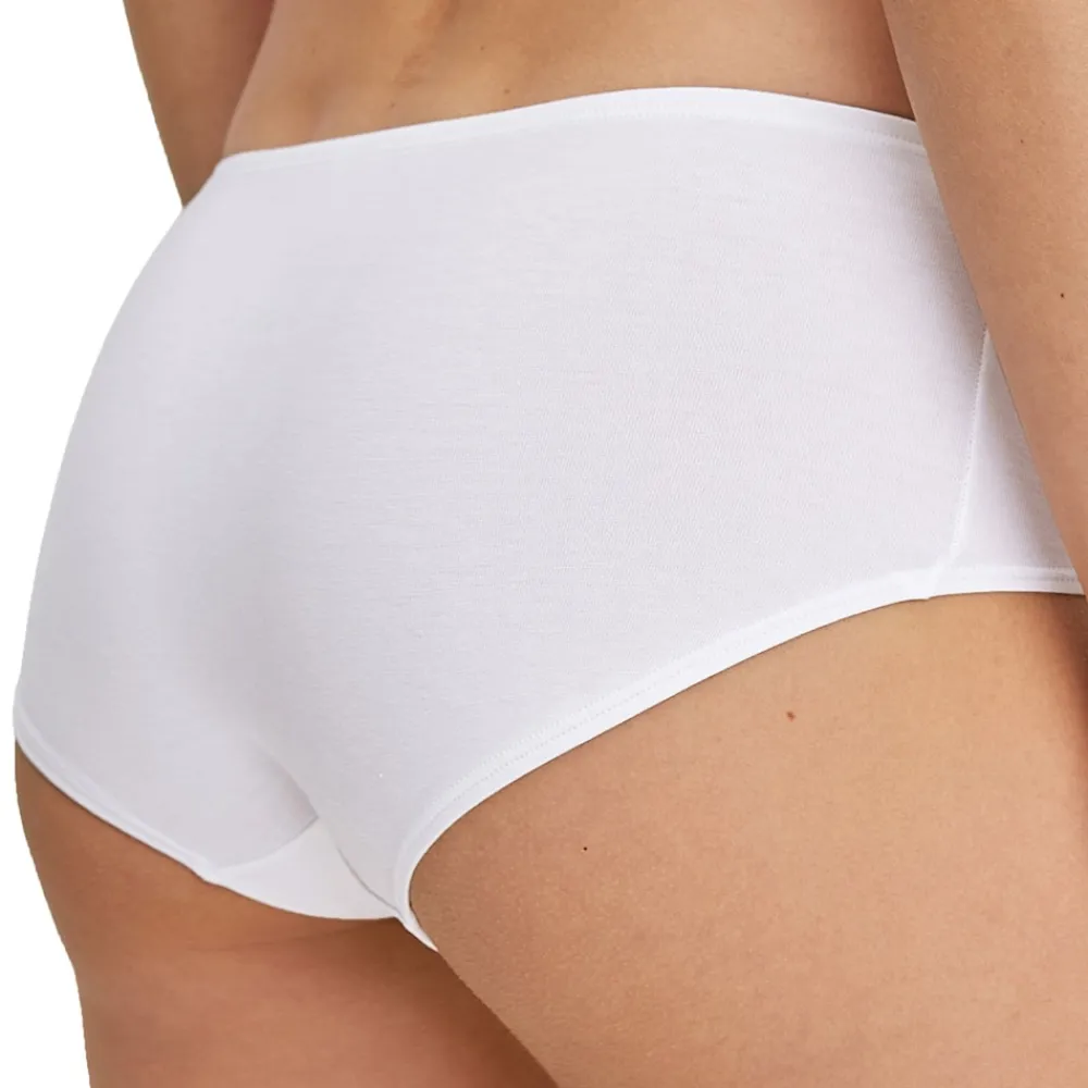 CALIDA Panty Essential Cotton Low Cut Damen Slip Weiß Hot