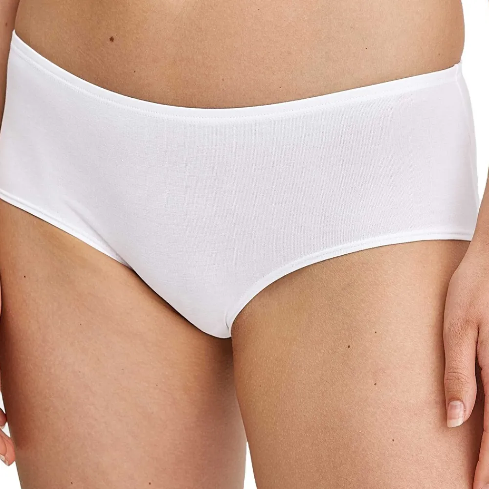 CALIDA Panty Essential Cotton Low Cut Damen Slip Weiß Hot