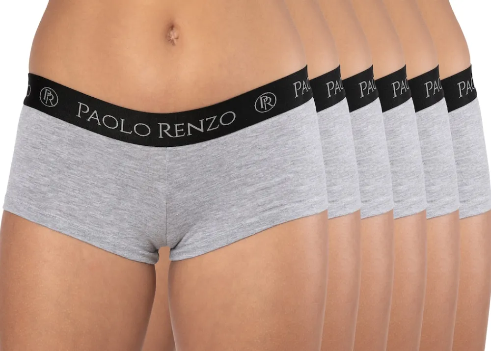 ® Damen Baumwoll Panty SPORT LINE 3 Paar - Größe M - Schwarz ^ Paolo Renzo Sale