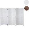 MCW Paravent -C30, Raumteiler Trennwand Sichtschutz, Shabby-Look Vintage, 170x243cm ~ weiß Sale
