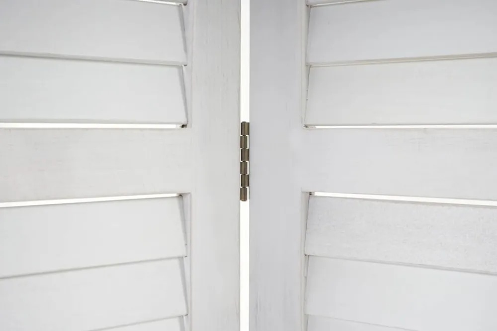MCW Paravent -C30, Raumteiler Trennwand Sichtschutz, Shabby-Look Vintage, 170x243cm ~ weiß Sale