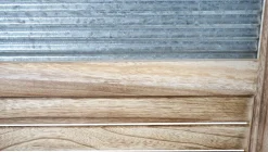 Paravent -D27, Raumteiler Trennwand spanische Wand Sichtschutz, Holz Metall 170x160x2cm ^ MCW Clearance