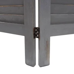 Paravent -G30, Trennwand Sichtschutz Raumteiler, Shabby-Look 170x120cm ~ grau ^ MCW Discount