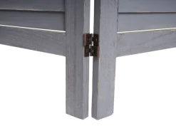 Paravent -G30, Trennwand Sichtschutz Raumteiler, Shabby-Look 170x240cm ~ grau ^ MCW Best