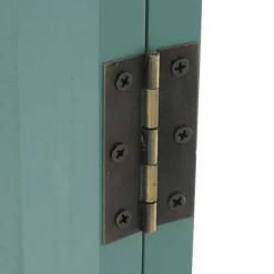 MCW Paravent T568, Raumteiler Trennwand Sichtschutz Raumtrennung, Ornamente klappbar Paulownia Holz 170x160cm ~ grün Discount