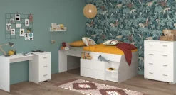 Kinderzimmer 3-teilig "Milky 15" Weiß / Grey Loft ^ Parisot Online