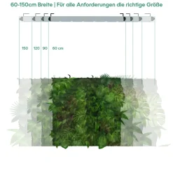Wall Spot 120cm, Abstrahlwinkel 120°, LED Wachstumslampe, Grow Light für Zimmerpflanzen und Grünpflanzen, Fassaden- und Wandbegrünung ^ Parus by Venso Online