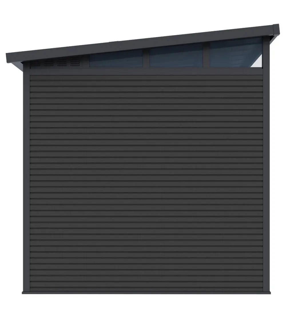 PergoLine Gartenhaus 2222 Aluminium & WPC Anthrazit