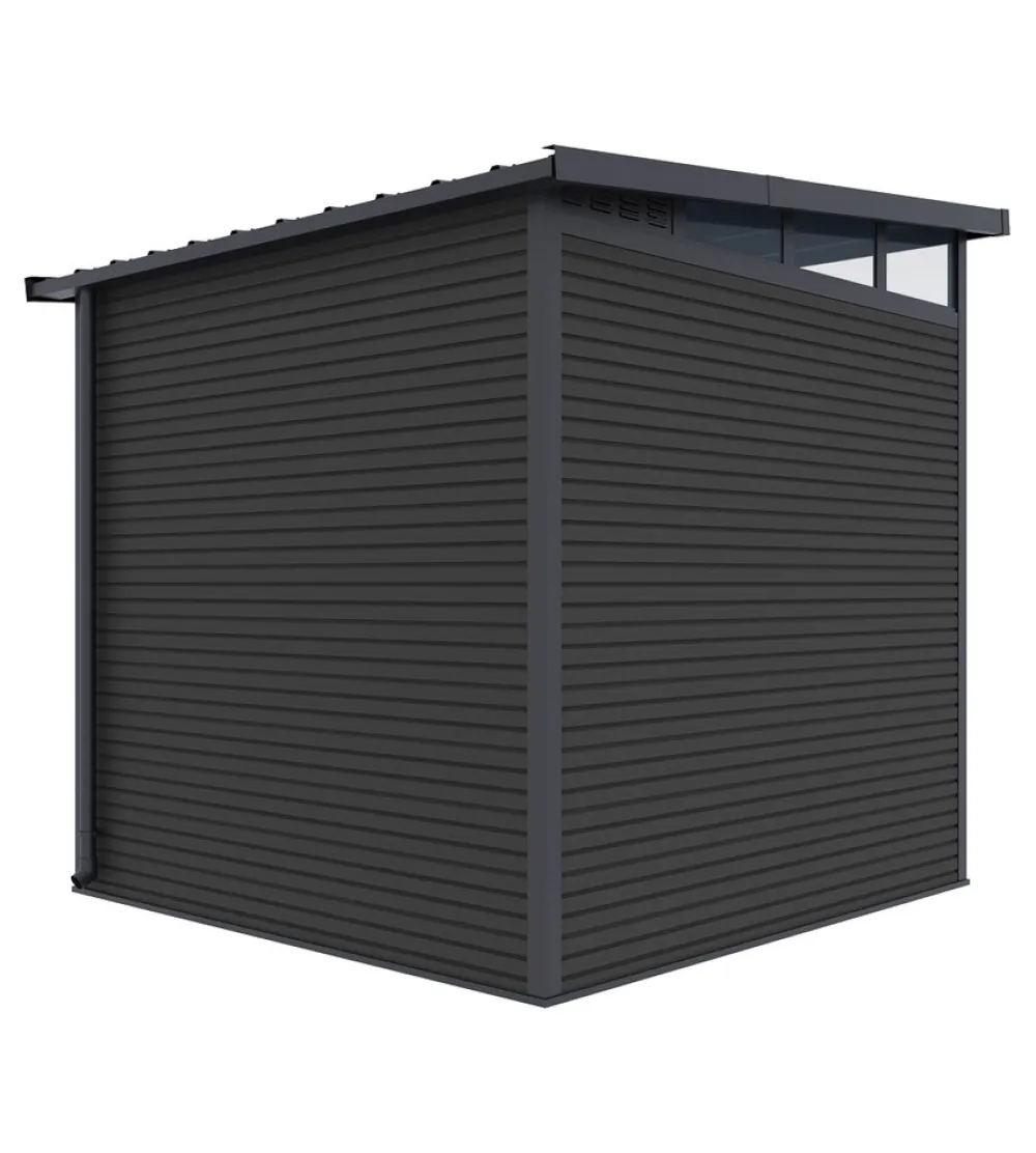 PergoLine Gartenhaus 2222 Aluminium & WPC Anthrazit