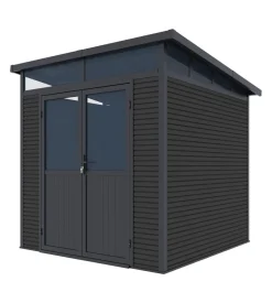PergoLine Gartenhaus 2222 Aluminium & WPC Anthrazit