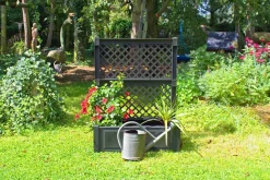 KHW Pflanzkasten groß mit Spalier 100 cm, Anthrazit Clearance
