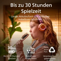 Philips TAK4200MP 4000 series Kinder On-Ear Kopfhörer (Magenta-Violett) Discount