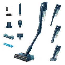 XC5244/10 Flex-it 5000 Series Akku Staubsauger (60 Minuten Laufzeit, LED-Düse, Hartböden & Teppich, Aquamodul, Fugendüse, 2-in-1 Kombinationsdüse, MiniTurbo Bürste | Salbeiblau) ^ Philips Clearance