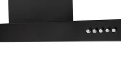 Dunstabzugshaube 6004BH - Blockhaube schwarz mit 2 Fettfiltern; 379 m³/h, 1 X 2,0 Watt LED,60 cm  breit, EEK C ^ PKM Clearance
