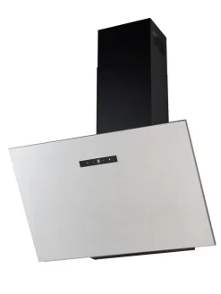 Dunstabzugshaube S8-90A++IXTW - Kopffreihaube Edelstahl, 348,20 m³/h, 2 X 1,5 Watt LED, 90 cm breit, Haubenkörper schwarz lackiert, EEK A++ ^ PKM Hot