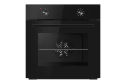 PKM Einbaubackofen EB7B - Einbaubackofen mit schwarzer Glasblende, 64 L, 8 Funktionen Best