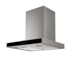 PKM Kaminabzugshaube 8060G Z - 60cm, Touch-Control, Edelstahl, Glasfront schwarz New