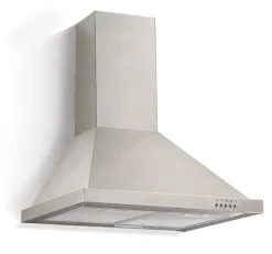 Kaminabzugshaube 6090-2H - 60cm, Edelstahl, Wandesse, Dunstabzugshaube ^ PKM New