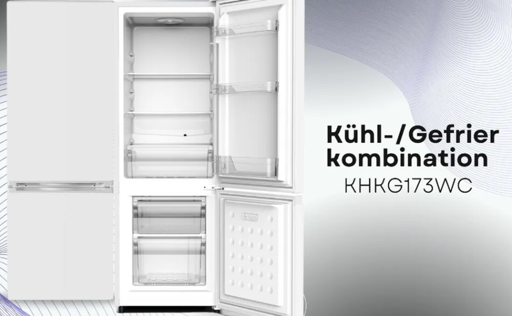 Kühl Gefrierkombination KHKG173WC Weiß 161 L LED ^ PKM Best