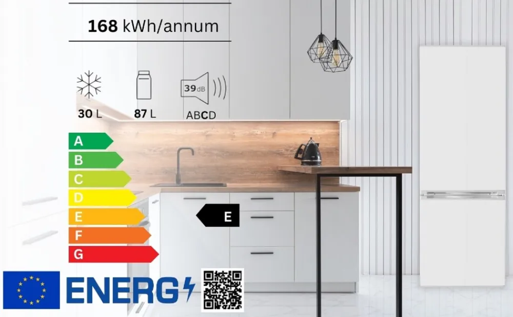 Kühl Gefrierkombination KHKG173WC Weiß 161 L LED ^ PKM Best