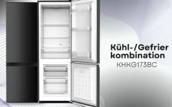 Kühl Gefrierkombination KHKG173BC Schwarz 161 L LED ^ PKM Clearance