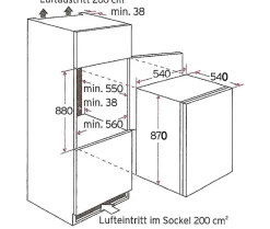 PKM Kühlschrank Einbau KS 120.4 A++ EB 88er Nische 4**** Eisfach Hot