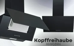 PKM Kopffreihaube KH9039H Glas moderne Dunstabzugshaube schwarz 60cm Clearance