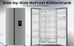 PKM Side by Side Kühlschrank KHSBS510DNFWDDIX - 529 L, Wasserspender