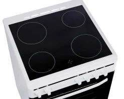 PKM Standherd Elektro EH 4-60 GK6 - Weiss; Standherd 60 cm, EEK: A ;4 Kochzonen, Grill, Umluft, Heißluft, 6 Backofenfunktionen Discount