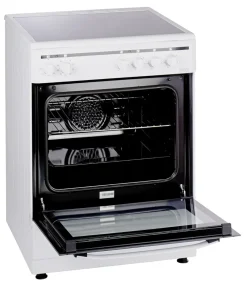 PKM Standherd Elektro EH 4-60 GK6 - Weiss; Standherd 60 cm, EEK: A ;4 Kochzonen, Grill, Umluft, Heißluft, 6 Backofenfunktionen Discount