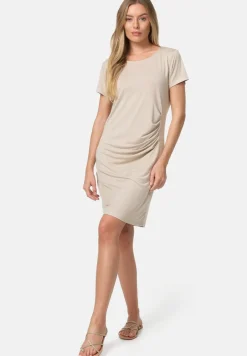 PM SELECTED Damen Modisches Longshirt Shirtkleid mit seitlicher Raffung in Einheitsgröße PM41 Best