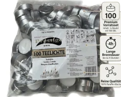 Prestige 300 Stück Teelichter 4h Brenndauer 100 % Paraffin Hot