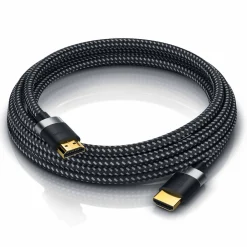 - 3m High Speed 8K HDMI Kabel 2.1 Ethernet ARC 3D 4K Ultra HD 7680x4320 @ 120 Hz PS4 360 TV OLED PC Laptop Beamer Monitor - Schwarz/Silber ^ Primewire