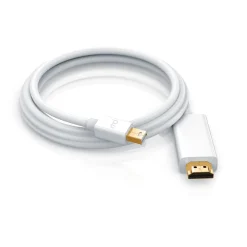 Mini DisplayPort zu HDMI Typ A Audio- & Video-Kabel, 4K miniDP UHD 2160p Adapter / Konverterkabel - 2m ^ Primewire New