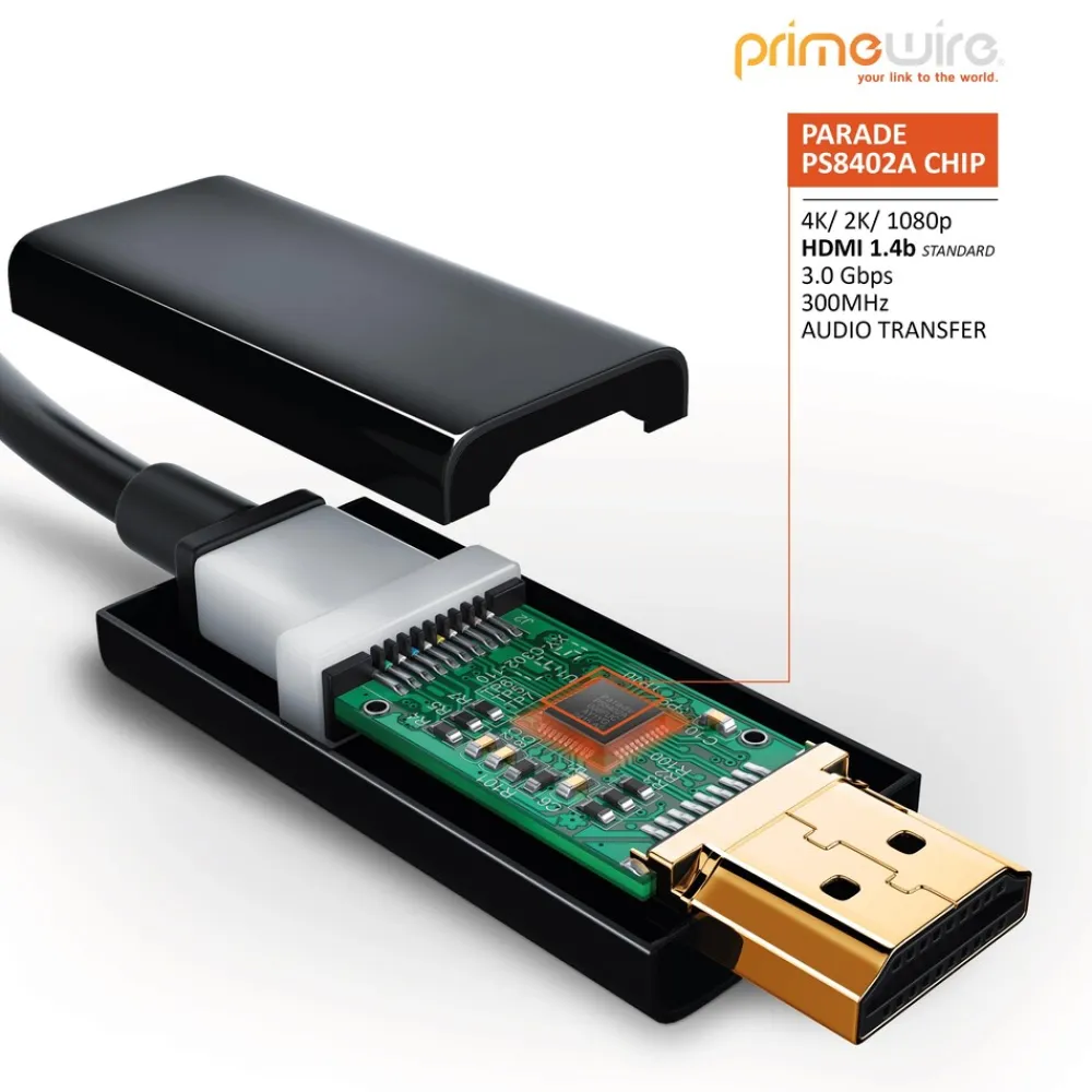 Mini DisplayPort zu HDMI Typ A Audio- & Video-Kabel, 4K miniDP UHD 2160p Adapter / Konverterkabel - 1m ^ Primewire Hot