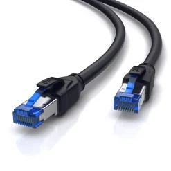 Patchkabel CAT 8 mit Baumwollummantelung - Gigabit Ethernet LAN Kabel - 40 Gbit/s - S/FTP PIMF Schirmung - Netzwerkkabel - 10m ^ Primewire Hot