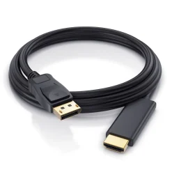 Primewire Premium DisplayPort auf HDMI Konverterkabel Adapterkabel 4K 3840 x 2160 @ 60 Hz - 3m Hot