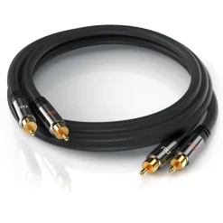 Primewire Stereo-Cinch Audio-Kabel, RCA, HiFi Audio-Kabel mehrfach geschirmt, 2x Cinch auf 2x Cinch - 7,5m Sale