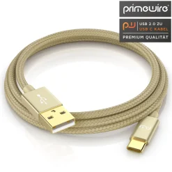 Primewire USB-C 2.0 zu USB Typ A Kabel, Ladekabel, Datenkabel, Adapterkabel für Smartphone & Tablet - 1m Best