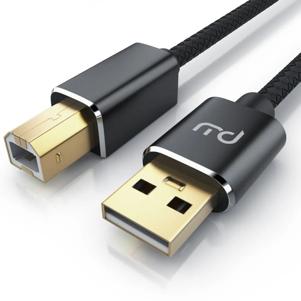 Primewire USB 2.0 Drucker / Scanner Kabel mit Nylonmantel - 1m Best