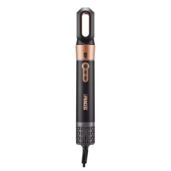 Airstyler Plus 6in1 01.529215.01.001 Haarstyler (1000 Watt, 3 Heiz- und 2 Geschwindigkeitseinstellungen, LED-Lichtanzeige, Ionisch, 360° drehbares Netzkabel, inkl. 1 große Rundbürste, 1 Blasrohr, automatische Wickel-Lockenwickler, 1 Rundbürste, 1 ^ Princess Outlet