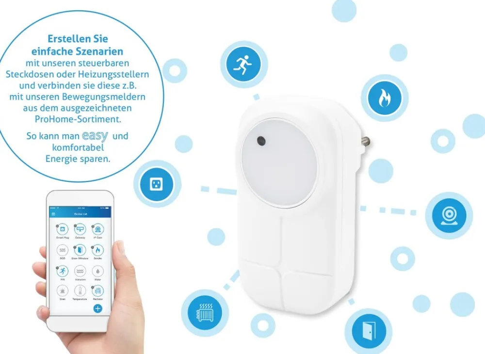 Olympia ProHome easy Smart Home Gateway System mit Alarm-Funktion Clearance