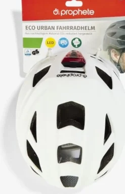 Eco Urban Fahrradhelm Weiß, 58-61 cm- versch. Ausführungen ^ Prophete