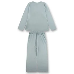 Sanetta Pyjama long uni Mädchen Pyjama Hellgrün New