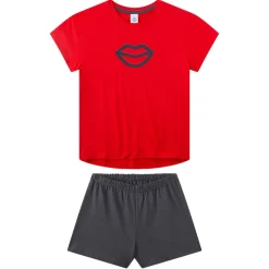 Pyjama Teenager Kiss kurz Mädchen Pyjama ^ Sanetta Sale
