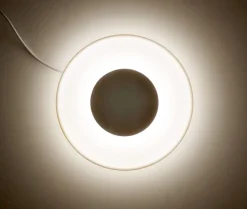 QI Tischladegerät UFO, inkl. Ambientebeleuchtung drahtlos Laden Smart  Nachtlicht dimmbar ^ kalb Material für Möbel Online